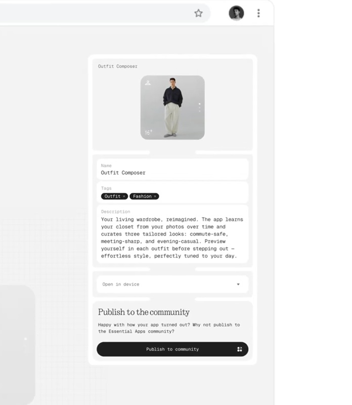 Скриншот интерфейса приложения