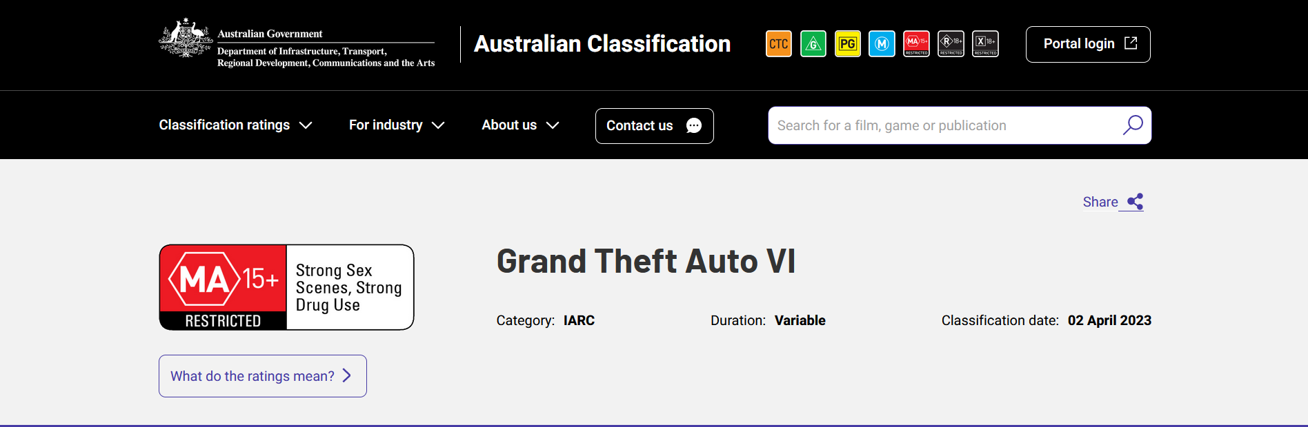 New leak claims Australian Govt. rating for GTA VI – genuine or