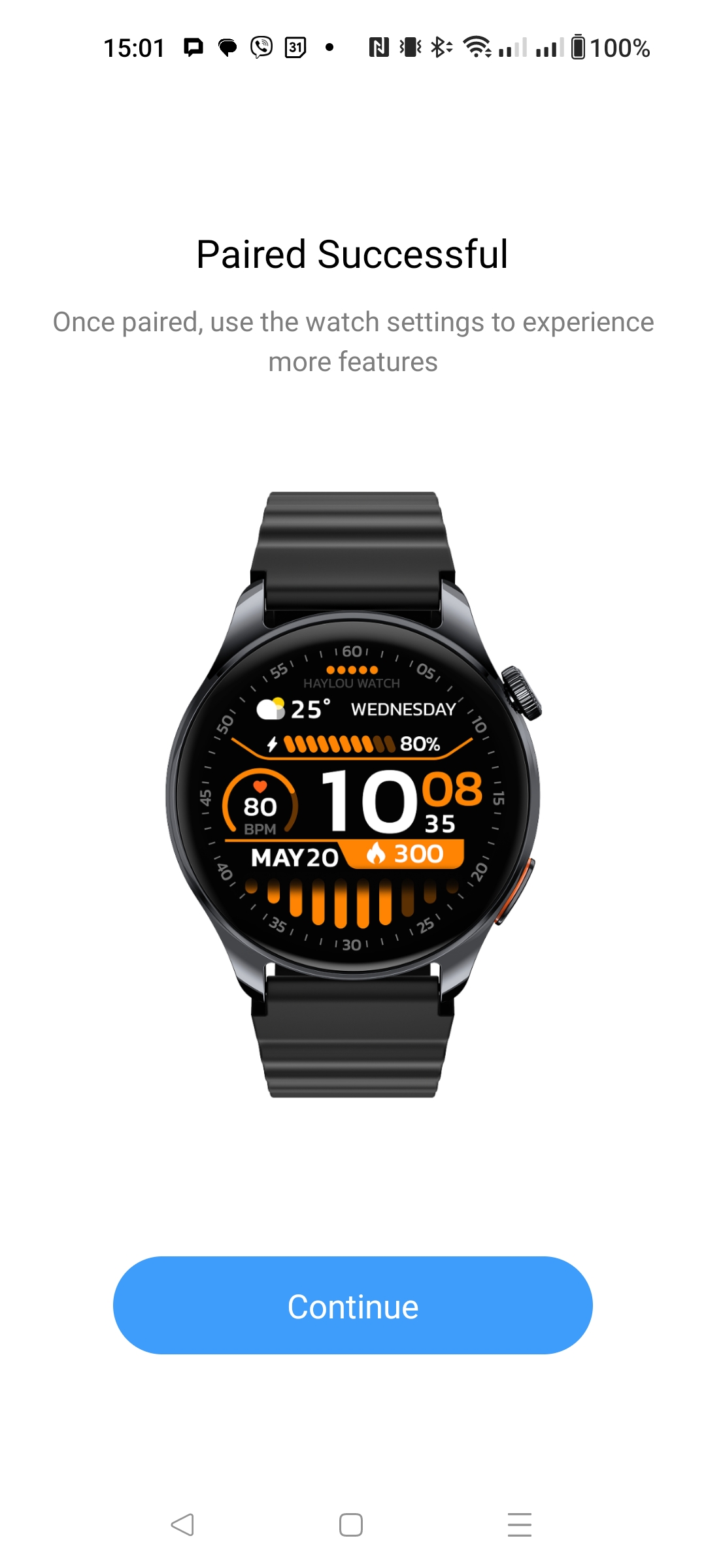 Панель обраних функцій у додатку Haylou Fun