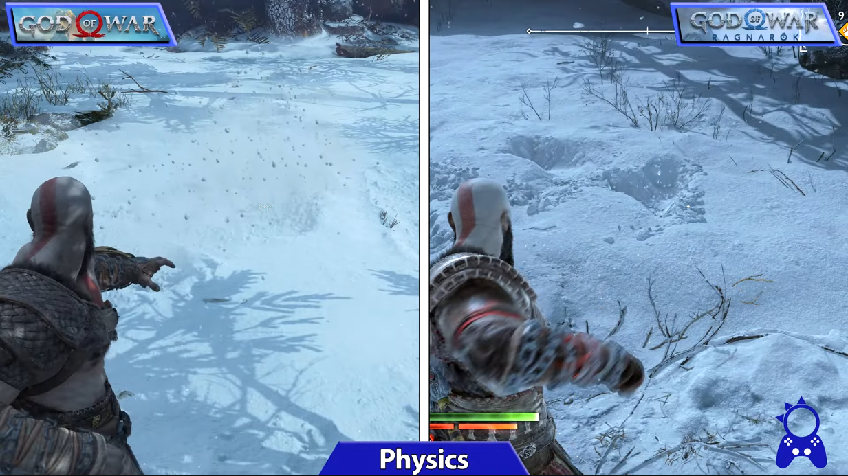 Безумный прогресс: блогер сравнил ПК версию God of War 2018 на ультра настройках и God of War Ragnarok на PlayStation 5-6