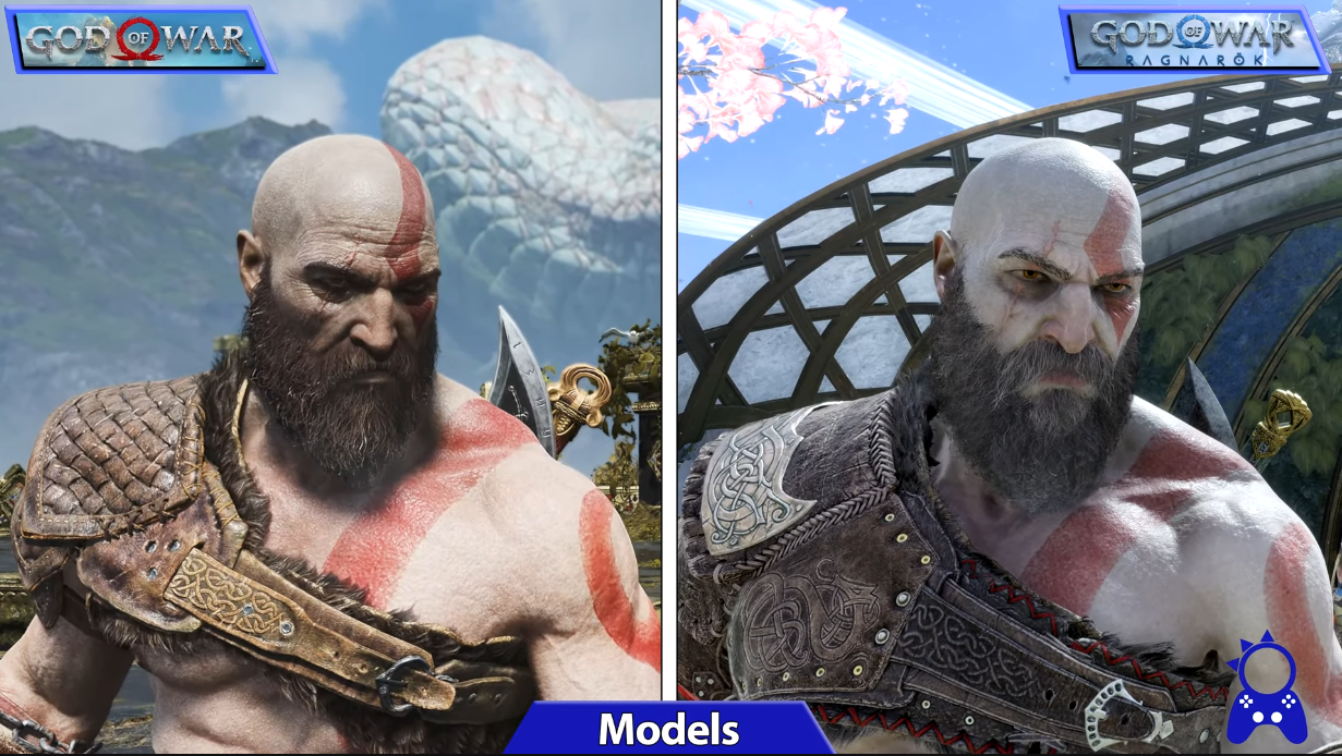 God of War Ragnarök & God of War 2018 Graphics Compared