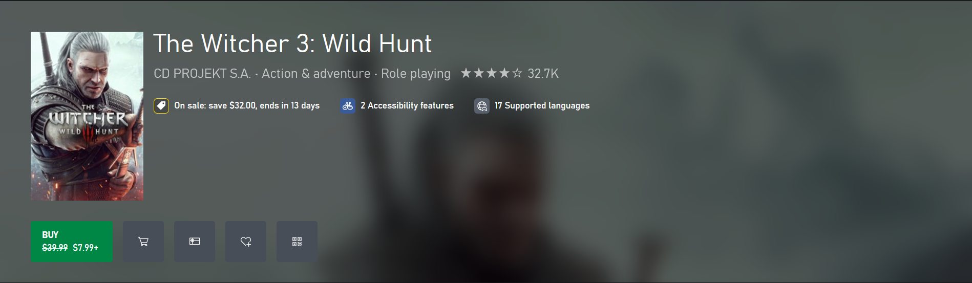 Es hora de nuevos cambios: CD Projekt Red actualiza las carátulas de The Witcher 3: Wild Hunt en las tiendas digitales de PlayStation, Xbox y Steam-3