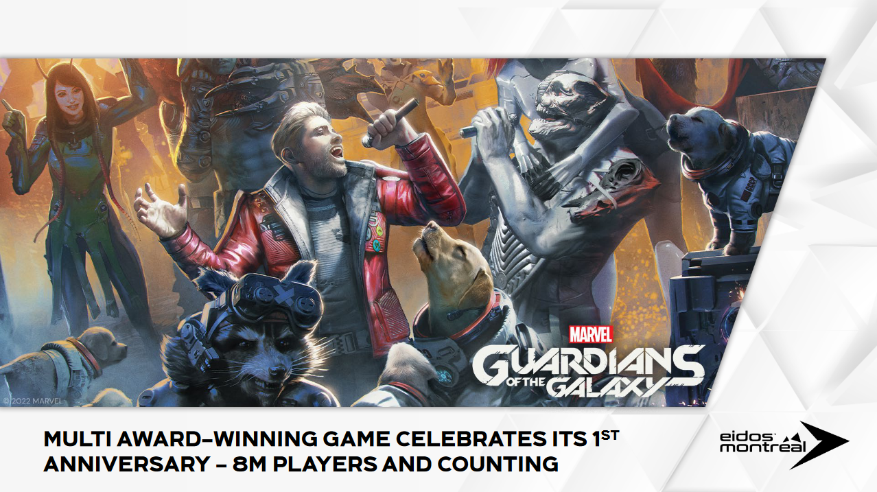 Embracer Group: 8 million people have played Marvel's Guardians of the Galaxy adventure movie in a year and this figure continues to grow-2