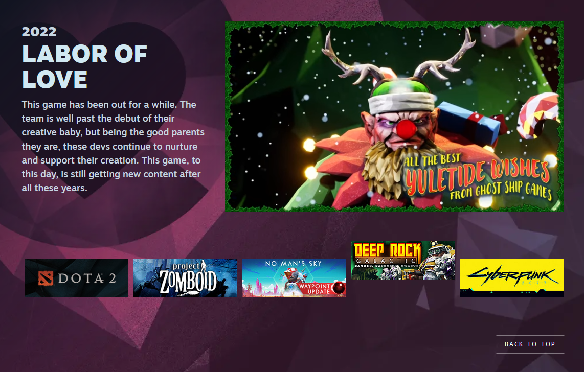 Valve presentó las 11 nominaciones de la ceremonia de entrega de los Premios Steam, entre las que se incluyen: "Juego del año", "Mejor historia", "Mejor banda sonora" y otros.-4