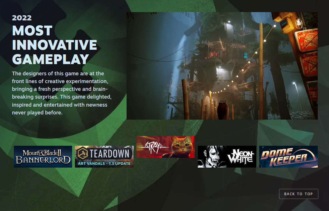 Valve представила усі 11 номінацій для церемонії The Steam Awards, серед яких: "Гра року", "Найкращий сюжет", "Найкращий саундтрек" та інші-7