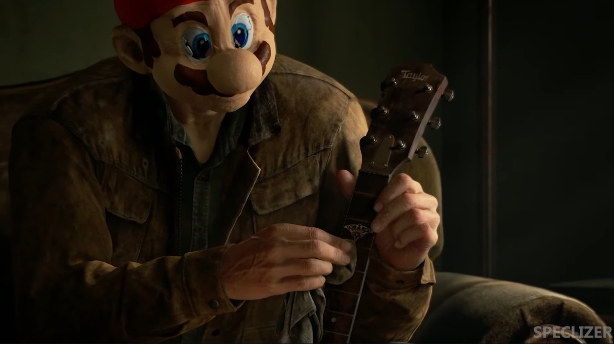 Co tu się dzieje? YouTuber zastępuje twarze bohaterów w The Last of Us Part II postaciami z Super Mario Bros.-2