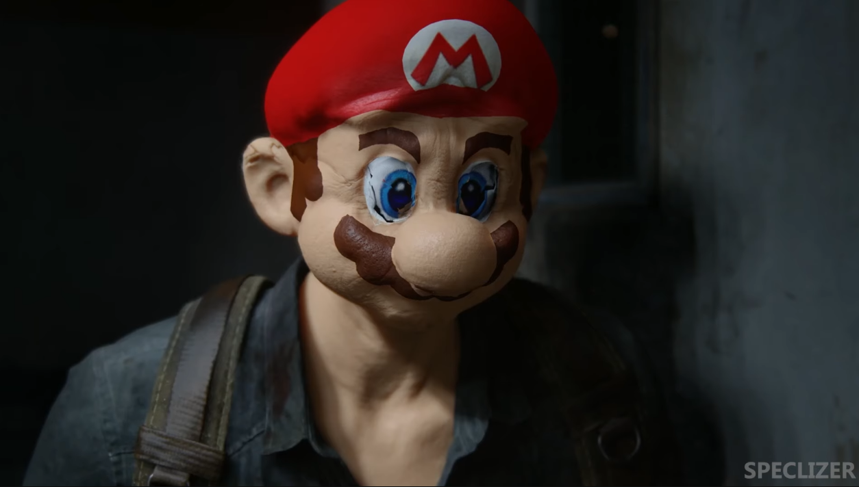 What is going on here? YouTuber replaces the faces of characters in The Last of Us Part II with characters from Super Mario Bros.-4