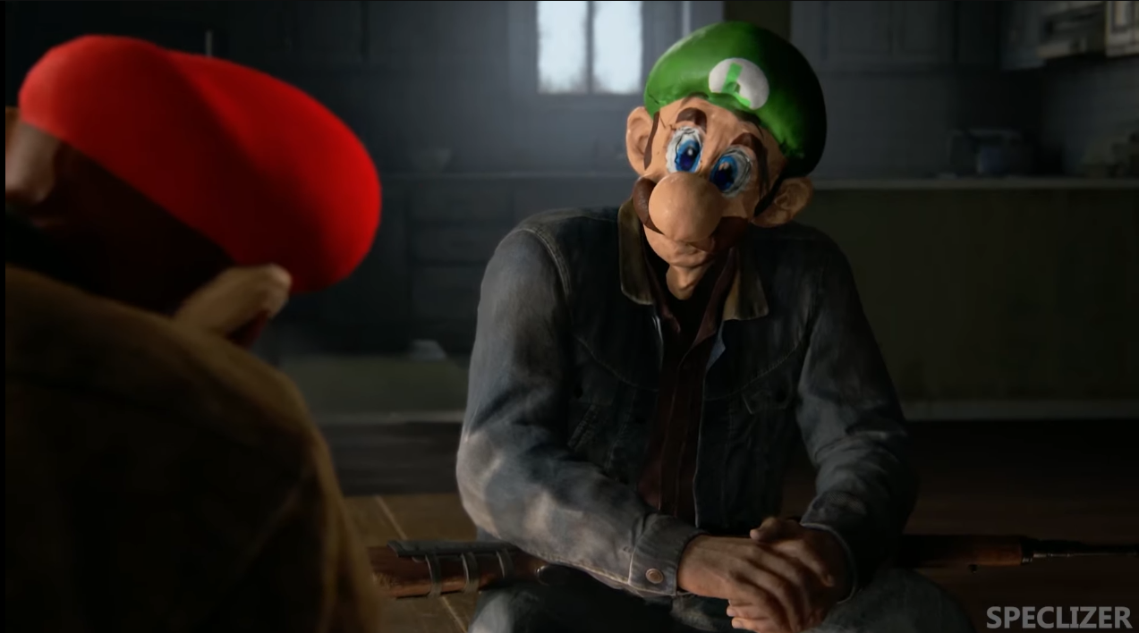 What is going on here? YouTuber replaces the faces of characters in The Last of Us Part II with characters from Super Mario Bros.-5