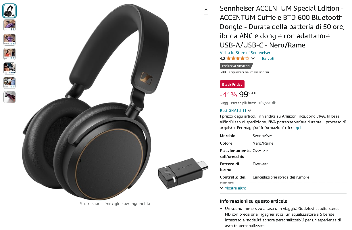 Cuffie Sennheiser ACCENTUM - Immagine del prodotto