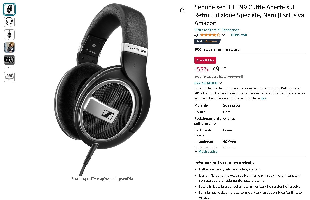 Cuffie Sennheiser HD 599