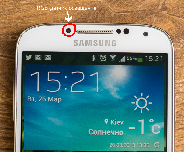 Подробное исследование экрана в Samsung Galaxy S4-11