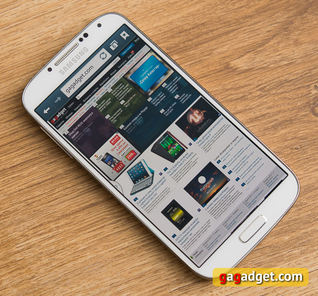 Подробное исследование экрана в Samsung Galaxy S4