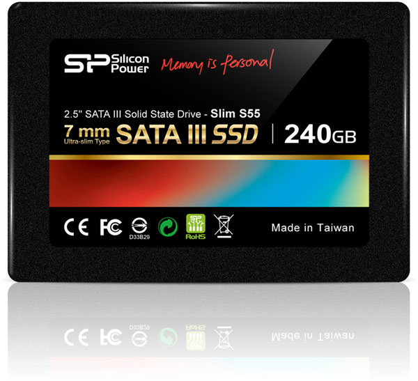 Твердотельные накопители Silicon Power Velox V55 и Slim S55 с интерфейсом SATA 6 Гбит/с