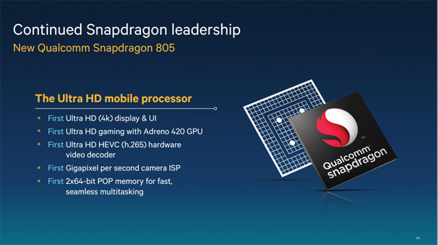 Qualcomm анонсировала свой самый мощный мобильный процессор Snapdragon 805-2