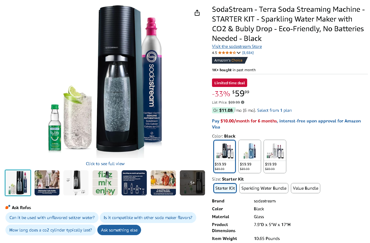 SodaStream Terra Carbonation System