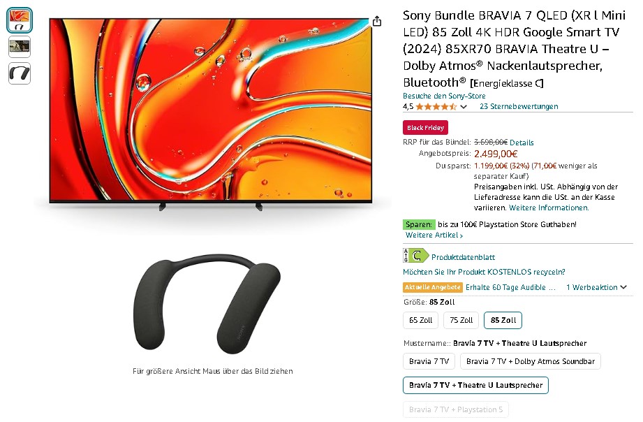 Sony BRAVIA Bundle Screenshot