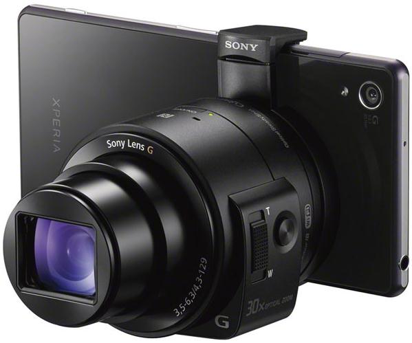 Sony анонсировала пристегивающиеся к смартфонам камеры QX1 и QX30-5