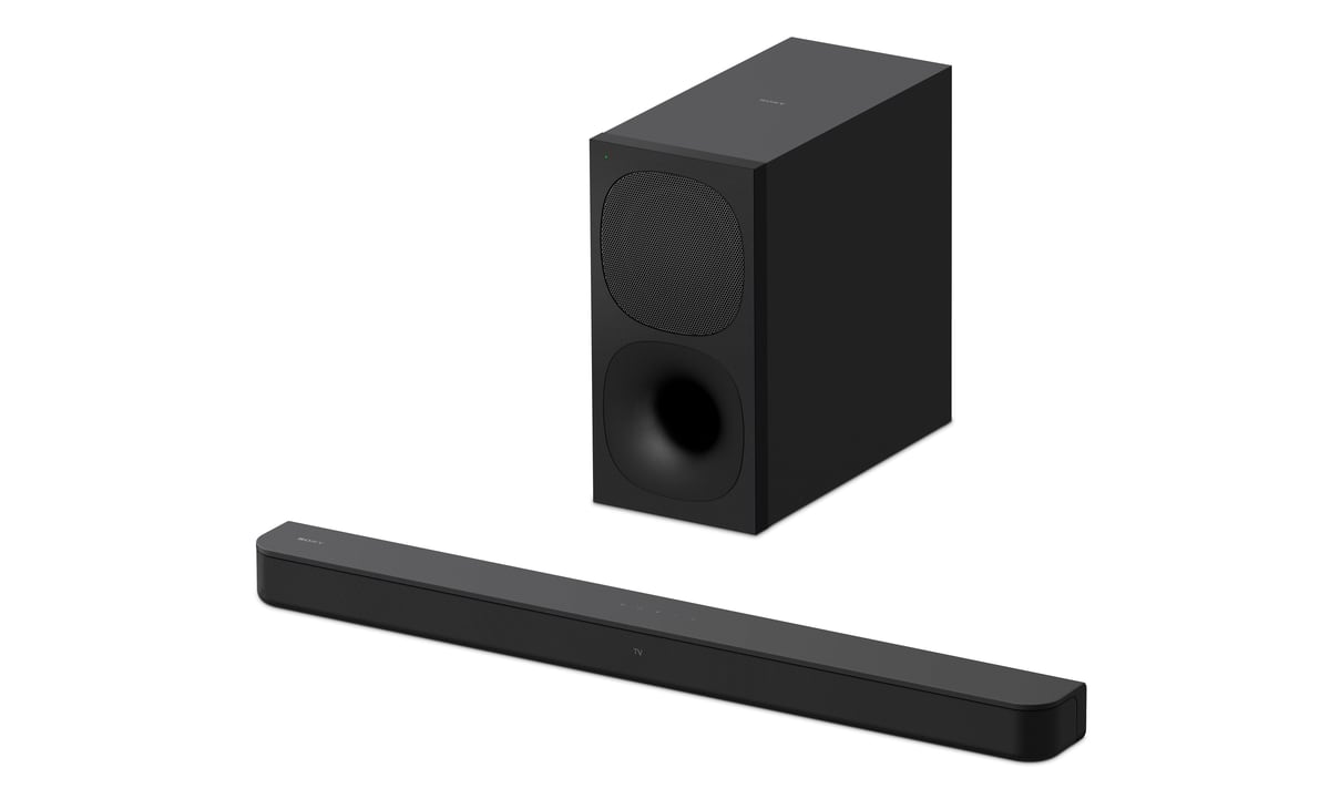 Рендер саундбару Sony HT-S400 з сабвуфером. Ілюстрація: Sony