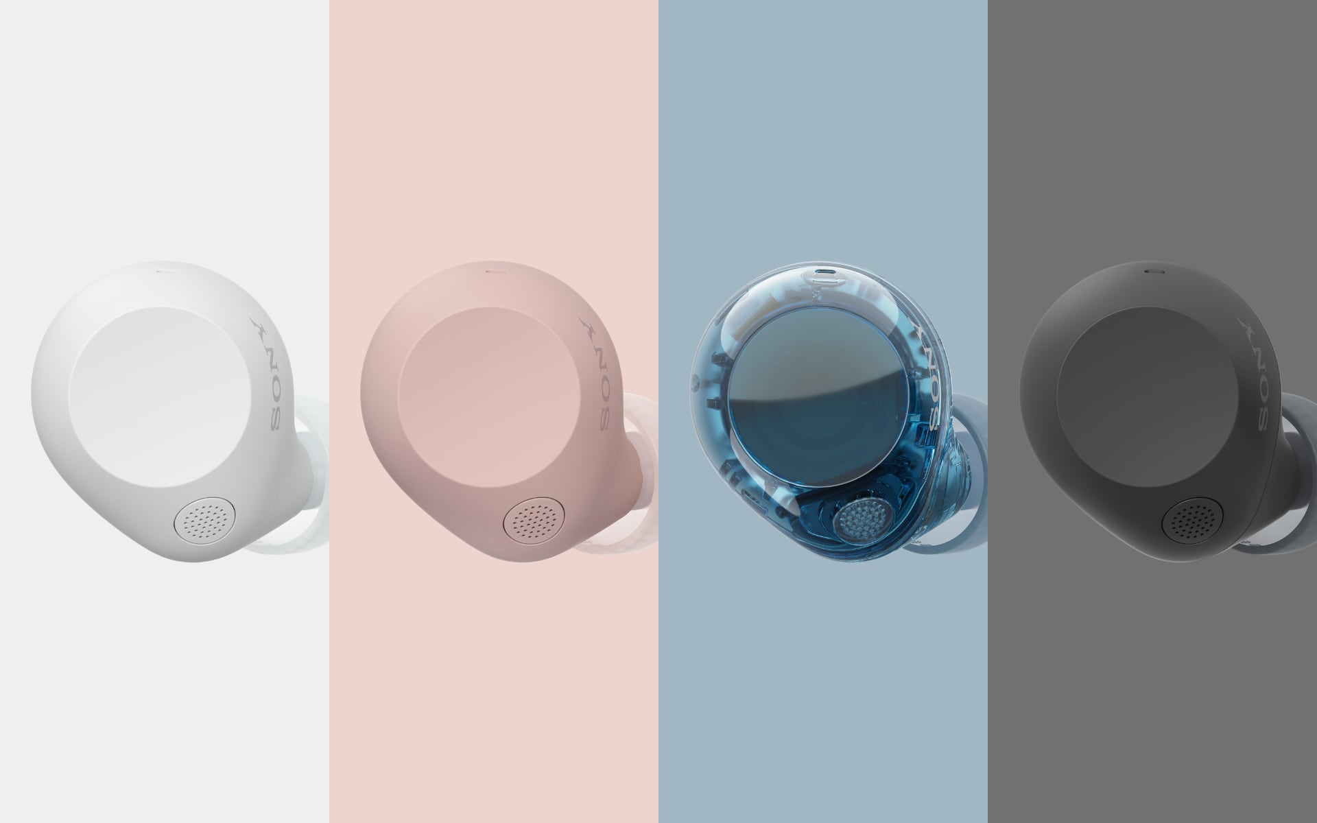 Бездротові навушники Sony WF-C710N в чорно-білому кольорі