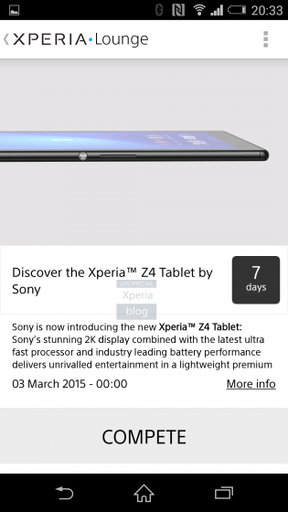 Утечка информации о планшете Sony Xperia Z4 Tablet: 2К-дисплей и мощнейший процессор-2