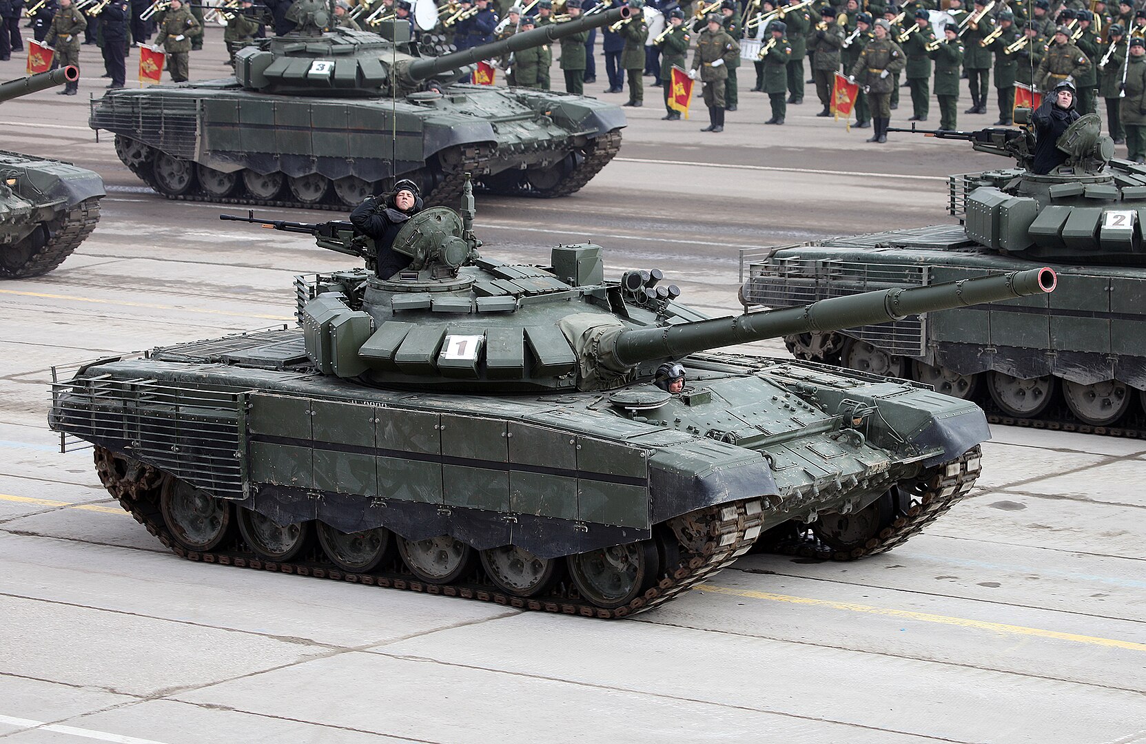 Russian T-72B3 tank