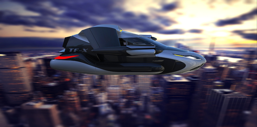 Концепт беспилотного летающего автомобиля Terrafugia TF-X-2