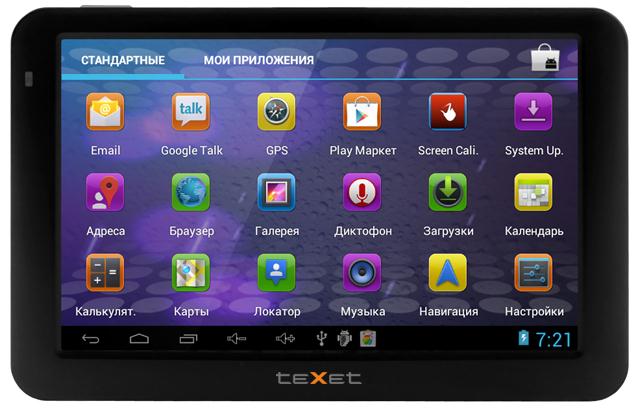 5-дюймовый GPS-навигатор TeXet TN-560A на ОС Android