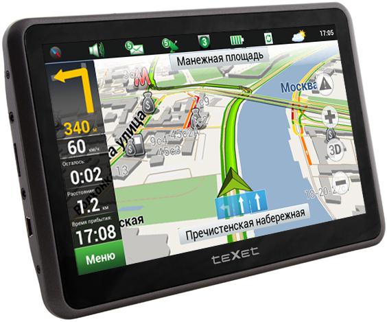 7-дюймовый GPS-навигатор TeXet TN-822