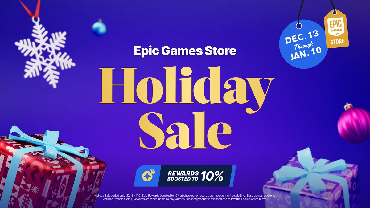 В Epic Games Store стартував масштабний новорічний розпродаж! Геймерам пропонуються великі знижки, бонуси та цікаві пропозиції