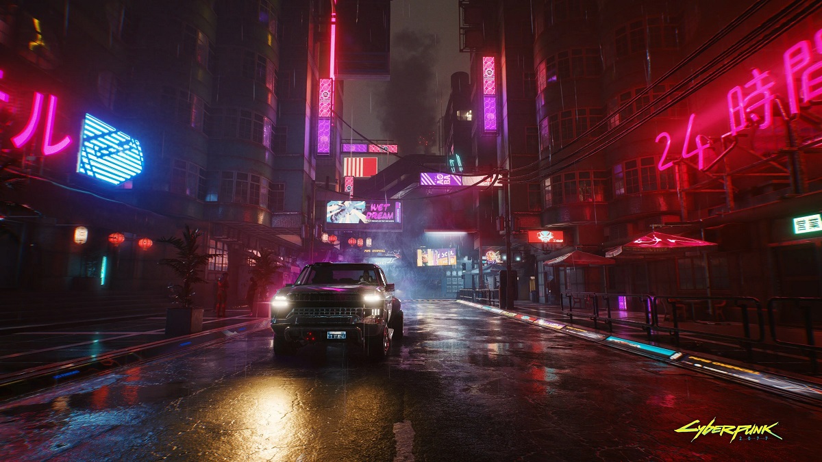 CD Projekt Red випустила атмосферні динамічні шпалери для Xbox Series з панорамою нічного міста з Cyberpunk 2077