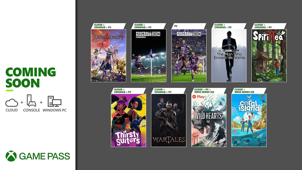 November is going to be hot on Game Pass: Microsoft has revealed ten games that will appear in the service's catalogue in the first half of the month