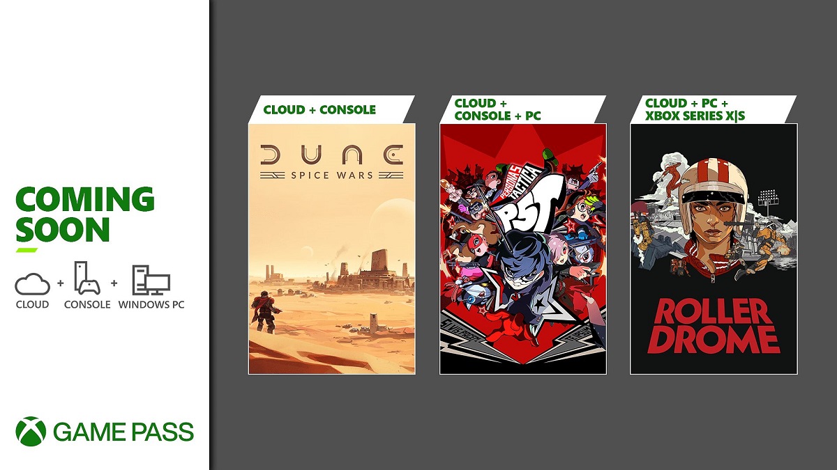 У другій половині листопада передплатники сервісу Xbox Game Pass отримають доступ до чотирьох ігор, включно з Dune: Spice Wars і Persona 5 Tactica