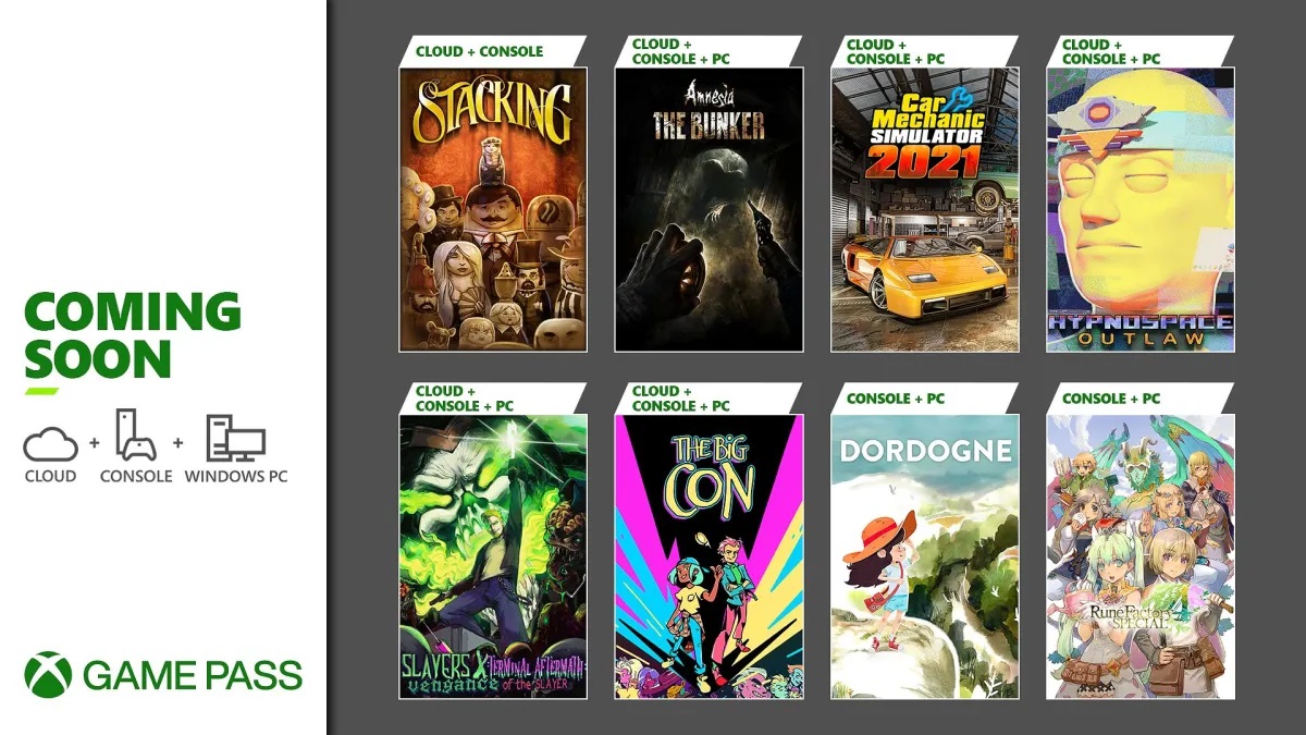 Microsoft heeft een lijst met nieuwe releases op zijn Game Pass-dienst gepubliceerd. De selectie wordt aangevoerd door de horror Amnesia: The Bunker