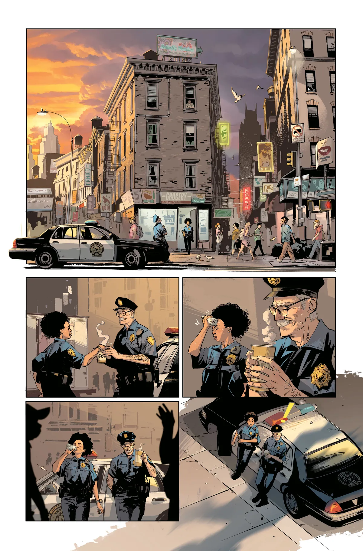 Illustrations for the comic book