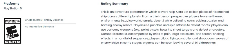 The release is getting closer: Sony's cute platformer Astro Bot has been given an age rating by the ESRB-2