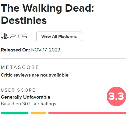 Die Entwickler von Skull Island: Rise of Kong verblüffen die Öffentlichkeit immer wieder aufs Neue: The Walking Dead: Destinies, ein weiteres gescheitertes Spiel von GameMill Entertainment, wurde veröffentlicht.-2
