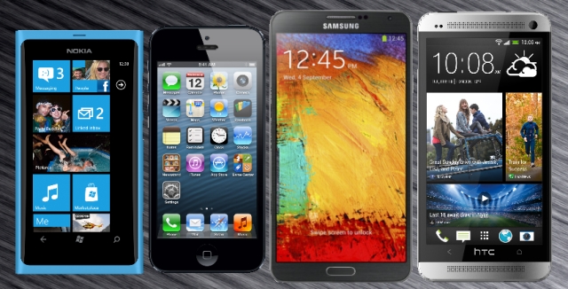 Результаты продаж мобильных телефонов и смартфонов за 2013 год
