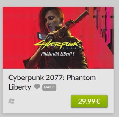 €30, новый арт, но без даты релиза: в магазине GOG обнаружили страницу дополнения Phantom Liberty для Cyberpunk 2077-3