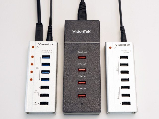 VisionTek анонсировала USB-хабы для зарядки портативных устройств