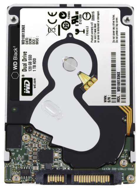 Два в одном: жесткий диск и SSD-накопитель WD Black2-3