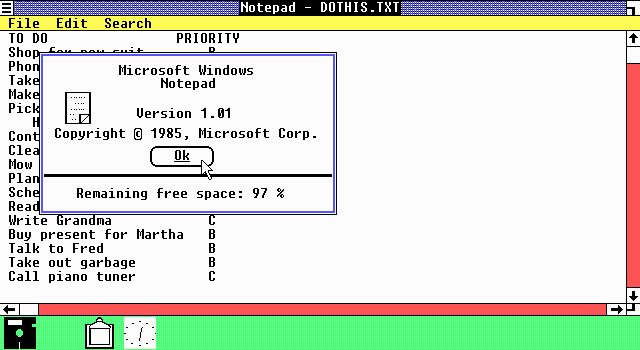 Пыльная быль: как выглядела Windows 1.0-3