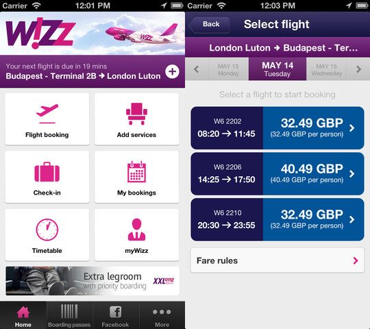 Новое в iOS-приложении Wizz Air: регистрация и сохранение посадочного талона