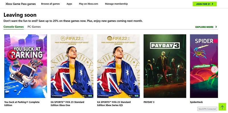 Seis juegos desaparecerán del catálogo de Xbox Game Pass a mediados de septiembre, entre ellos el shooter Payday 3 y FIFA 23-2