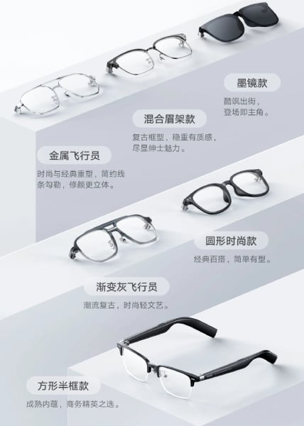 Xiaomi pone fecha al lanzamiento de sus nuevas gafas inteligentes, las  Mijia Smart Audio Glasses