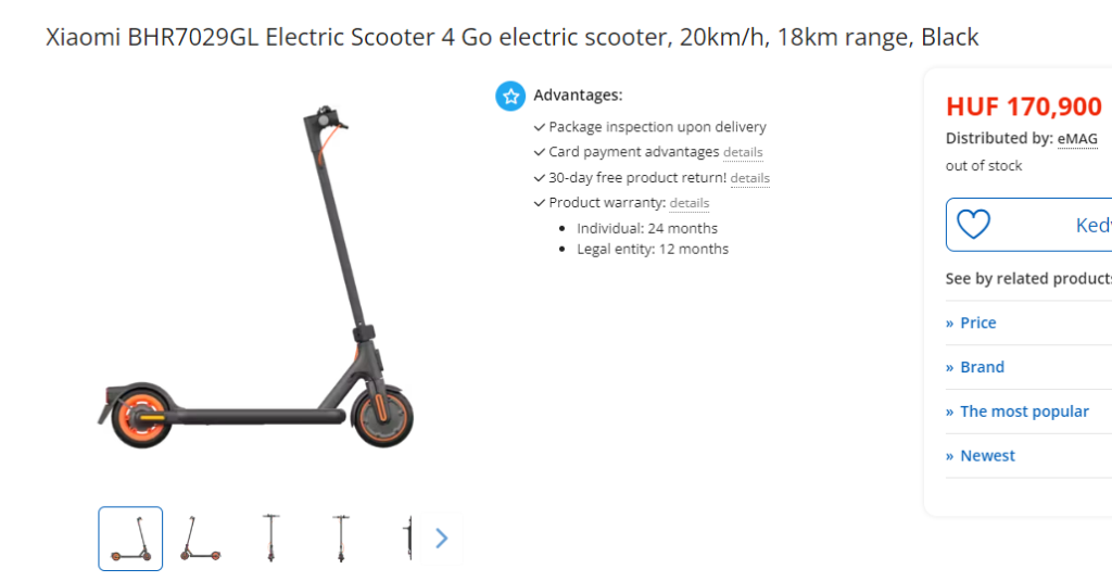 Xiaomi Electric Scooter 4 Pro European Version