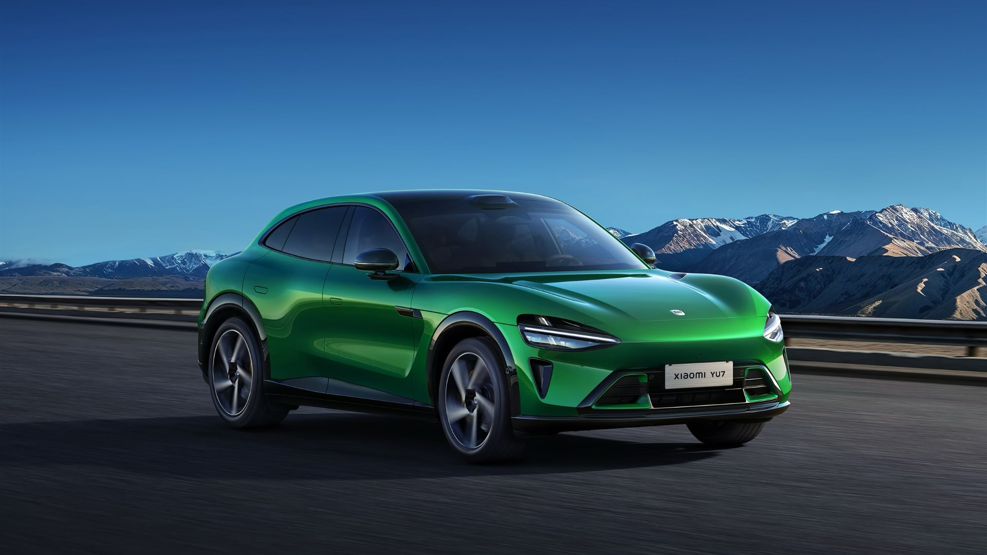 Xiaomi SU7 зеленого кольору