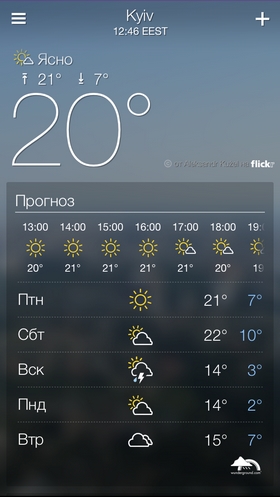 Приложения для iOS. Обзор Yahoo! Weather-8