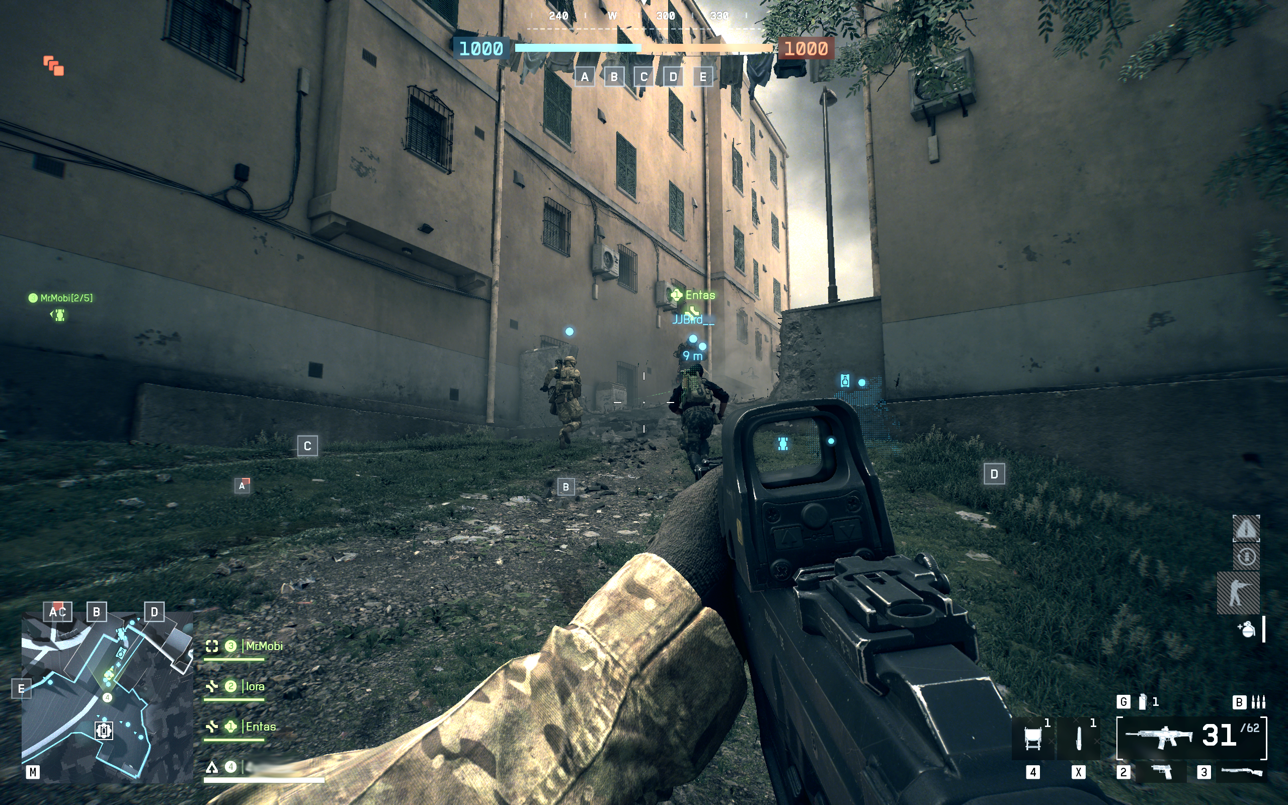 Знімок екрана із командною грою у Battlefield 6