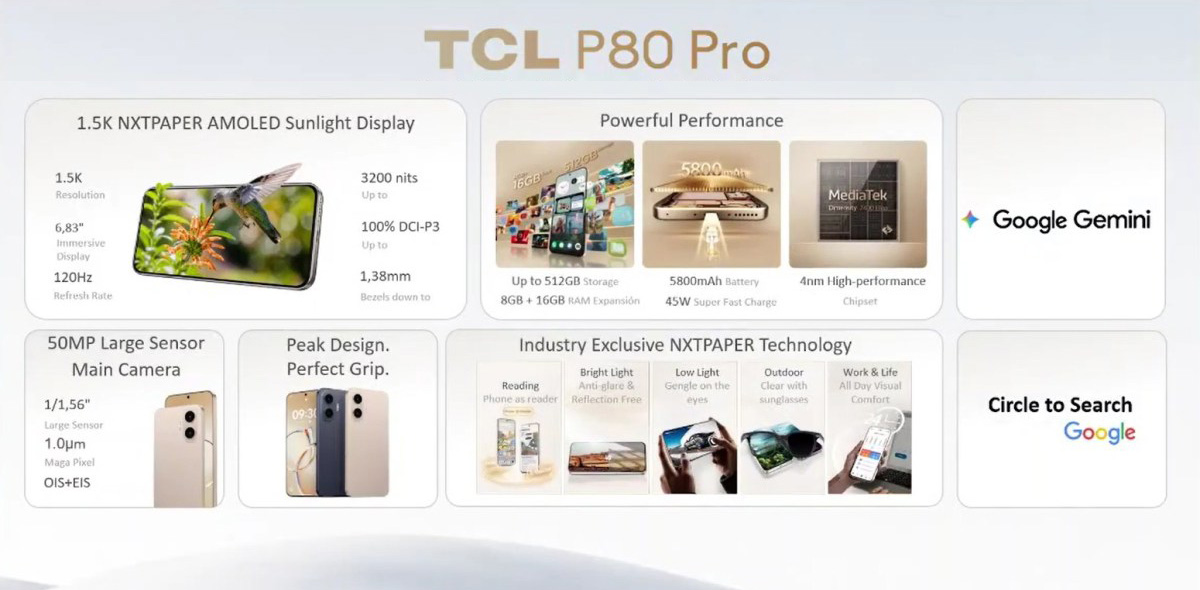 TCL P80 Pro смартфон