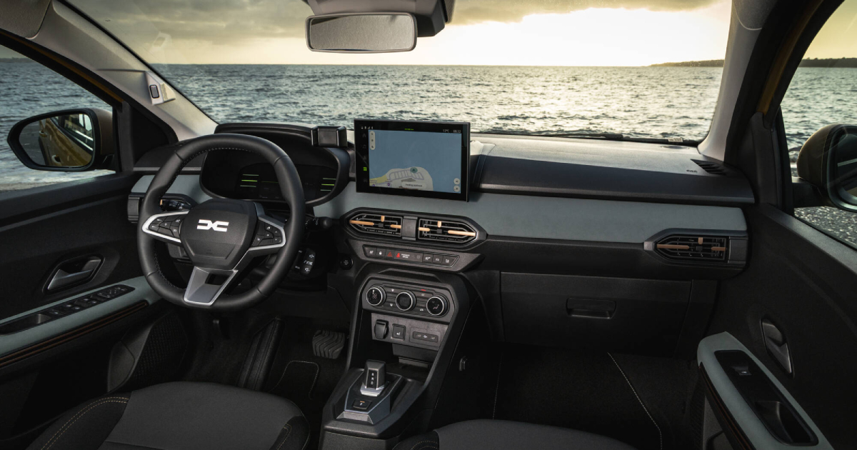 Dacia 2026 interior with updated screen